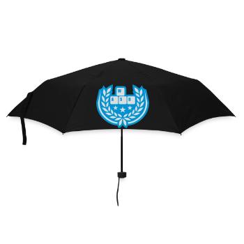 WASD laurel couronne étoile armoiries - Parapluie standard - noir - Devant