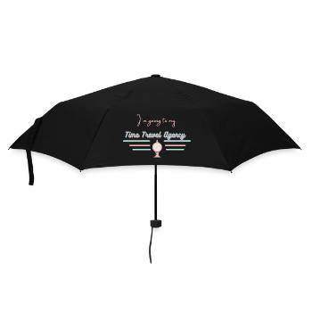 Time Travel - Umbrella (small) - black - Front