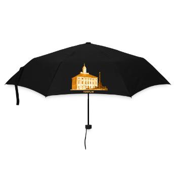 Hôtel de ville de Templin Uckermark Brandebourg - Parapluie standard - noir - Devant