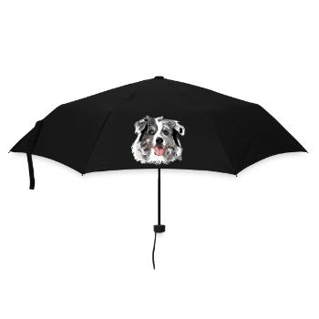 Border Collie - Umbrella (small) - black - Front