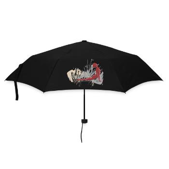 Yoga style for you and your best friend - Umbrella (small) - black - Front