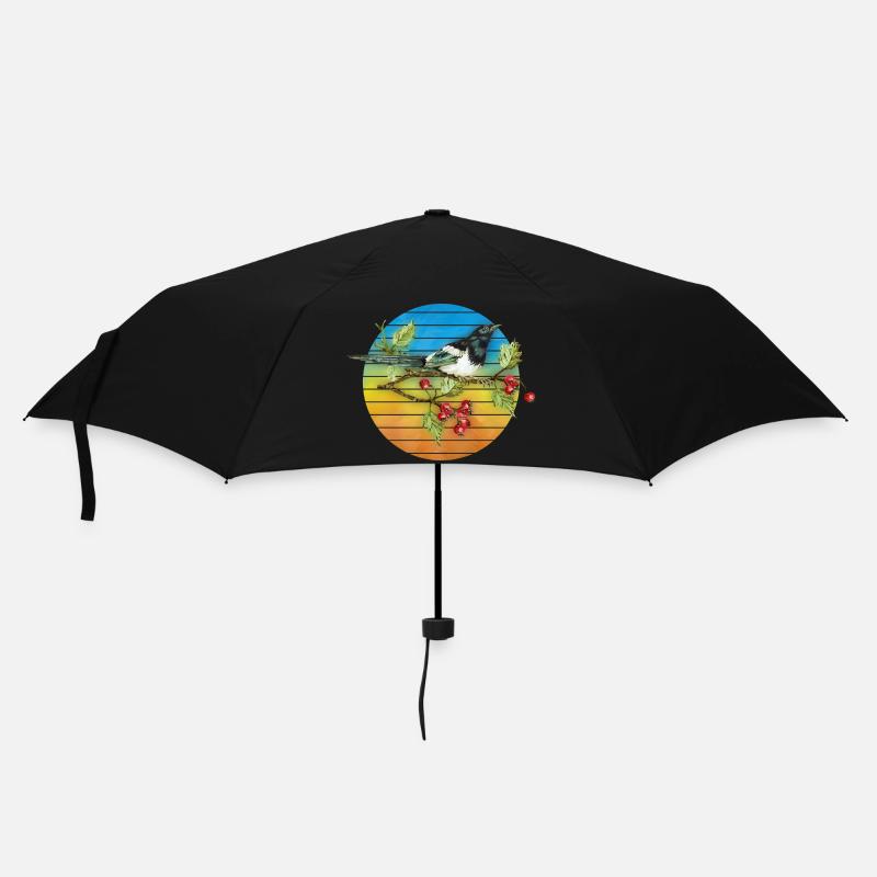 Oiseau coloré - Parapluie standard - noir