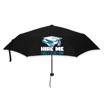 Ich habe jetzt einen Abschluss - Regenschirm (klein) - Schwarz - Vorne