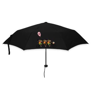 Les chiens font du vélo - Parapluie standard - noir - Devant