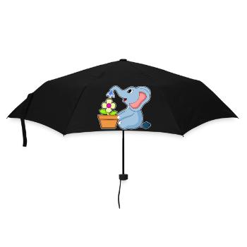 Elephant Flower - Umbrella (small) - black - Front