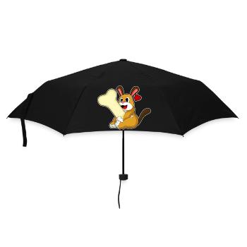 Os de chien - Parapluie standard - noir - Devant