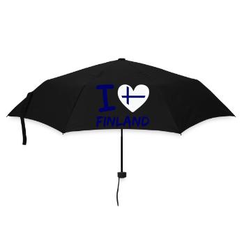 I love Finland - Umbrella (small) - black - Front