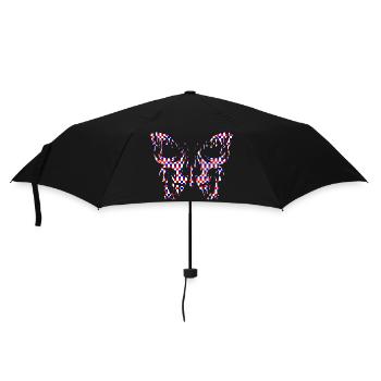 Tattoo Butterfly Nature Butterflies Cute Summer Cocoon - Umbrella (small) - black - Front