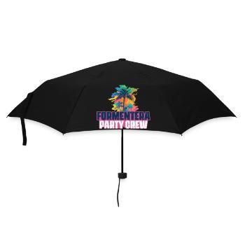 Vacances de l’équipage de fête de Formentera - Parapluie standard - noir - Devant
