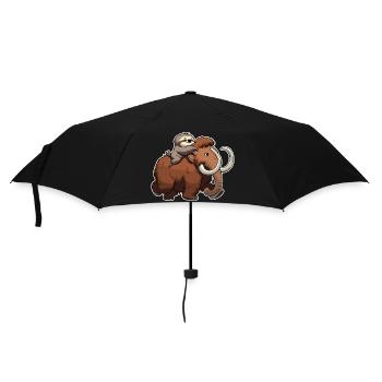 Wollmammut Mammut Mammut Geschenk Faultier - Regenschirm (klein) - Schwarz - Vorne