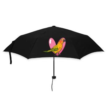 Parakeet, Parrot, Parakeet, Bird - Umbrella (small) - black - Front