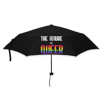 LGBTQ Pride Month - Die Zukunft ist queer - Regenschirm (klein) - Schwarz - Vorne