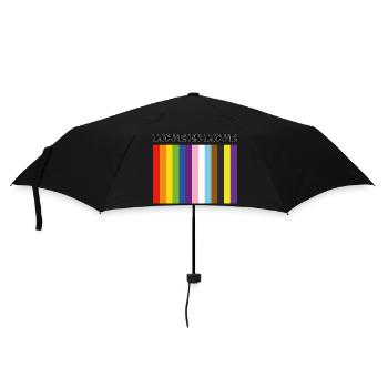 Love is love Inclusive Pride Colors - Umbrella (small) - black - Front