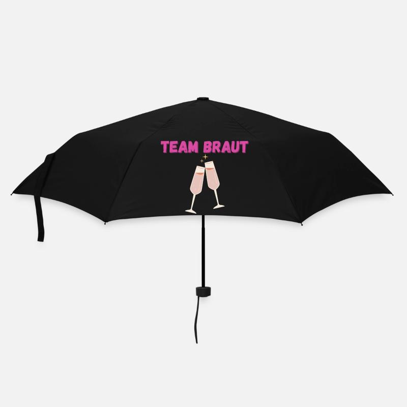 TEAM BRAUT - Regenschirm (klein) - Schwarz