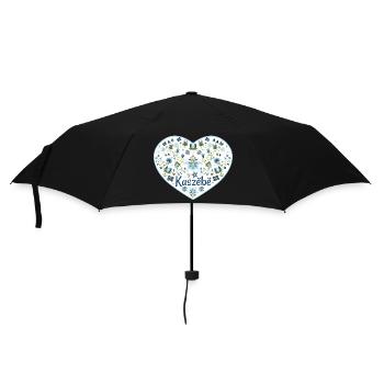Das Herz von Kaszebe - Regenschirm (klein) - Schwarz - Vorne
