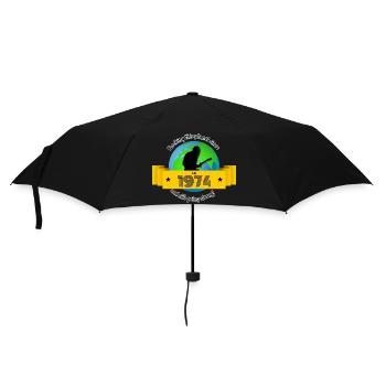 50th Birthday Rocking this planet since 07/1974 - Umbrella (small) - black - Front