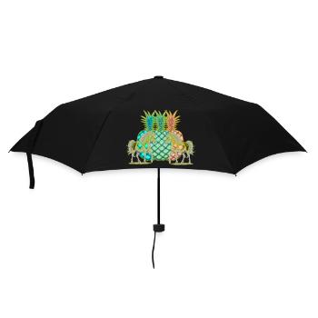 Ananas Licorne d’été Licornes Fruits Fruits Cheval - Parapluie standard - noir - Devant