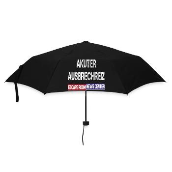 Akuter Ausbrechreiz - Regenschirm (klein) - Schwarz - Vorne