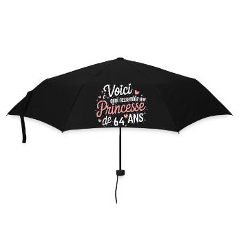 Princess 64 years old - Umbrella (small) - black - Front