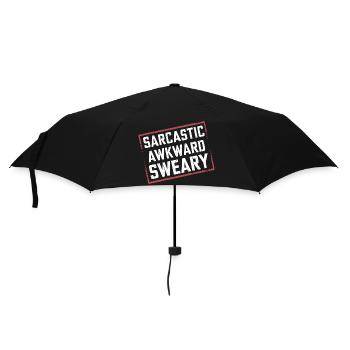 Sarcastic Awkward Sweary 5 - Regenschirm (klein) - Schwarz - Vorne