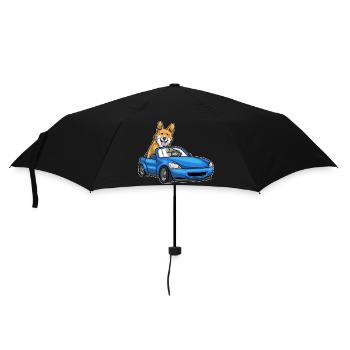Corgi Car - Umbrella (small) - black - Front