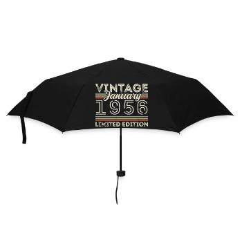 Janvier 1956 Né en 1956 - Date de naissance Janvier 1956 - Parapluie standard - noir - Devant