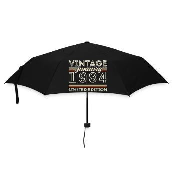 Janvier 1984 Né en 1984 - Date de naissance Janvier 1984 - Parapluie standard - noir - Devant