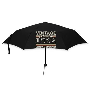 February 1992 Anniversary Gift - February 1992 - Umbrella (small) - black - Front