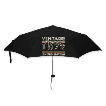 Cadeau d’anniversaire de février 1972 - Février 1972 - Parapluie standard - noir - Devant