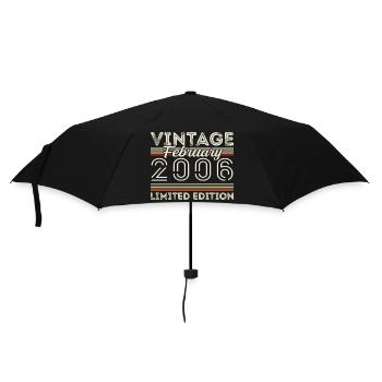 Février 2006 Cadeau d’anniversaire - Février 2006 - Parapluie standard - noir - Devant