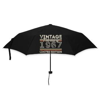Februar 1967 Geschenk zum Jahrestag - Februar 1967 - Regenschirm (klein) - Schwarz - Vorne