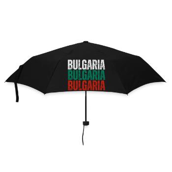 Bulgarian flag, Bulgarian pride - Umbrella (small) - black - Front