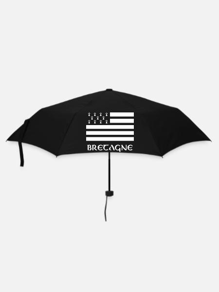 T Shirt BRETAGNE Drapeau Breton - Parapluie standard - noir