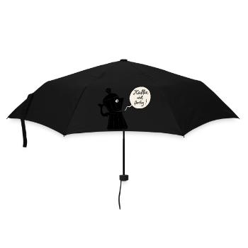 Coffee ready (contour) - Umbrella (small) - black - Front