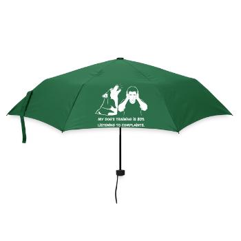 Hundetraining ist Beschwerden anhören - Regenschirm (klein) - Flaschengrün - Vorne