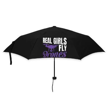 Real Girls fly Drones - Umbrella (small) - black - Front