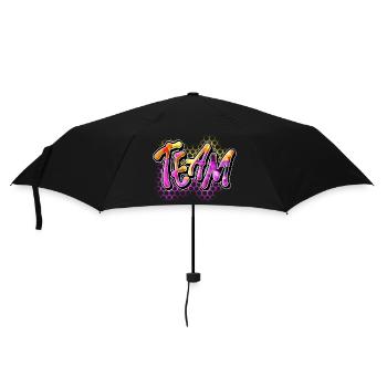 Équipe - Parapluie standard - noir - Devant