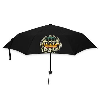 Oktober 1997 Geburtstagsgeschenk - Regenschirm (klein) - Schwarz - Vorne