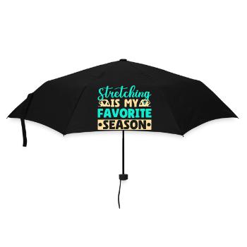 Yoga Les étirements sont ma saison préférée Yoga drôle - Parapluie standard - noir - Devant