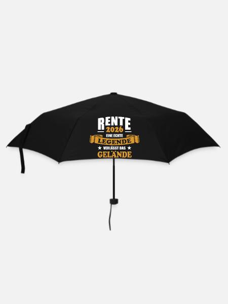 Rente 2026 - Ruhestand - Pension - Regenschirm (klein) - Schwarz