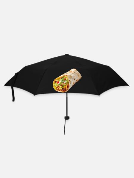 Burrito - Regenschirm (klein) - Schwarz