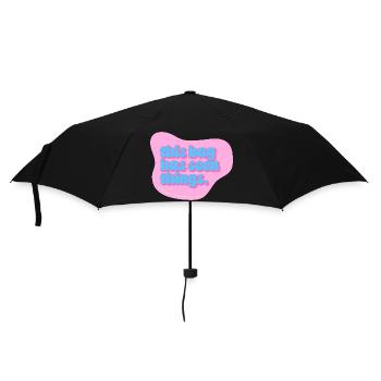 Funny Typography Design – This Bag Has Seen Things - Regenschirm (klein) - Schwarz - Vorne