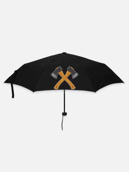 gekreuzte Achsen - Regenschirm (klein) - Schwarz