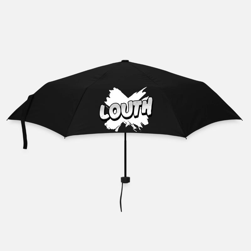 County Louth, Irland - Regenschirm (klein) - Schwarz