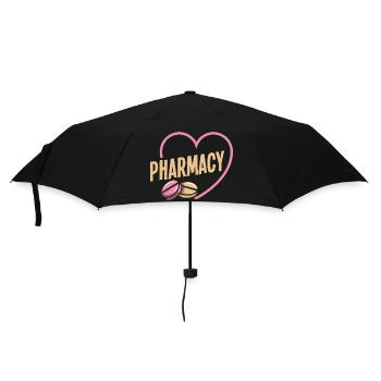 Heart Pharmacist Pharmacy Technician Job Love - Umbrella (small) - black - Front