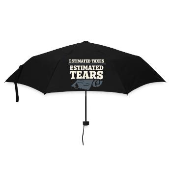 Self-employed freelancer Steuerhumor 1099 Life - Umbrella (small) - black - Front