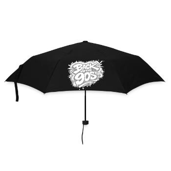 Back to the 90s Graffiti - Umbrella (small) - black - Front