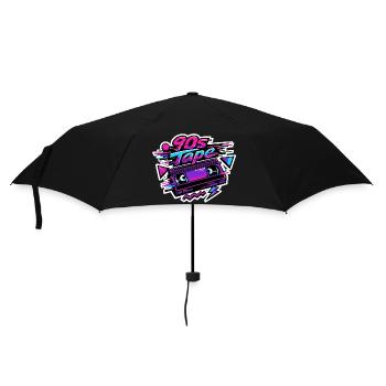 Bande Néon Rétro des années 90 - Parapluie standard - noir - Devant