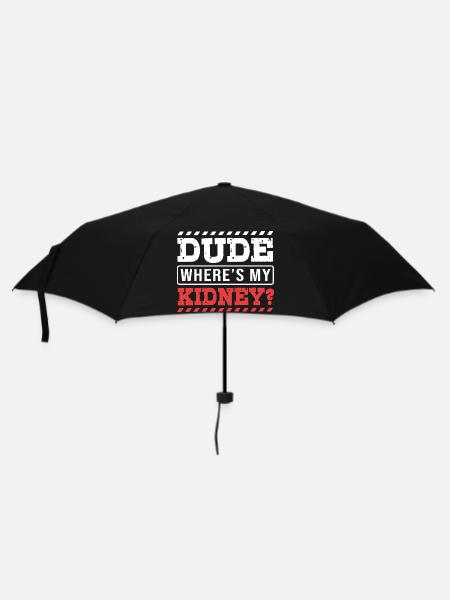 Nierenspender Spender Niere - Regenschirm (klein) - Schwarz
