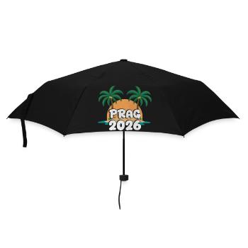 Prague 2026 - Umbrella (small) - black - Front